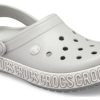Crocs Crocband Logo Mania Beach Gray Sandals 205914-00J