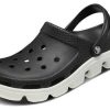 Crocs Duet Beach Sandals Black White 11991-066