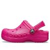 Crocs (GS) Baya Lined Clogs “Candy Pink” 205977-6X3