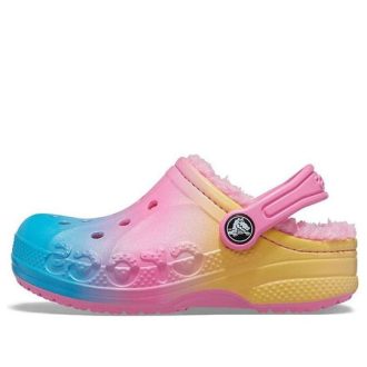 Crocs (GS) Baya Printed Lined Clogs “Pink Lemonade Multi” 205888-6SO