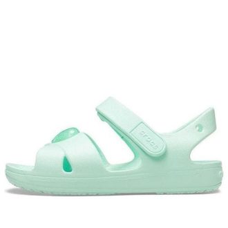 Crocs (GS) Classic Cross-Strap Sandals “Mint Green” 206245-3TI