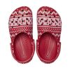Crocs (GS) Classic Holiday Sweater Clogs “Red White” 209221-90H