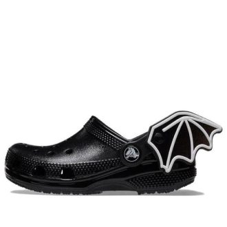 Crocs (GS) Classic I Am Bat Clogs “Black White” 209231