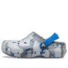 Crocs (GS) Classic Lined Camo Clogs “Grey White Blue” 207323-0EF