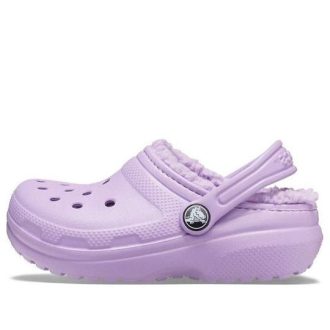 Crocs (GS) Classic Lined Clogs “Lilac” 203506-5PR