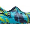 Crocs (GS) Classic Lined Marbled Clogs “Blue Tie Dye” 207238-4HQ