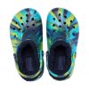 Crocs (GS) Classic Lined Marbled Clogs “Blue Tie Dye” 207238-4HQ