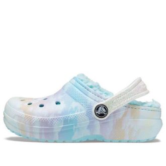 Crocs (GS) Classic Lined Out of the World Clogs “Blue Multi-Color” 207322-90H Crocs (GS) Classic Lined Out of the World Clogs “Blue Multi-Color” 207322-90H