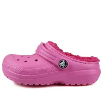 Crocs (GS) Classic Lined Round Toe Clogs “Pink” 203506-6LA Crocs (GS) Classic Lined Round Toe Clogs “Pink” 203506-6LA