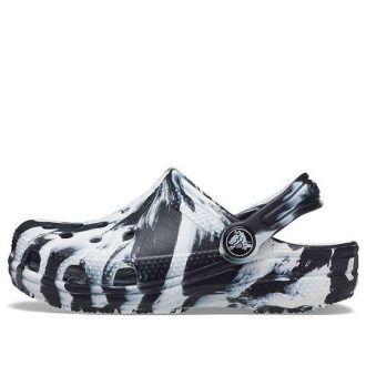 Crocs (GS) Classic Marbled Clogs “Black White” 207002-103 Crocs (GS) Classic Marbled Clogs “Black White” 207002-103