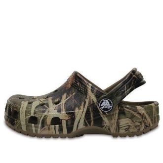 Crocs (GS) Classic Realtree Clogs “Olive Beige” 204624-260