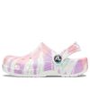Crocs (GS) Classic Tie-Dye Graphic Clogs “White Multi” 205451-6SN