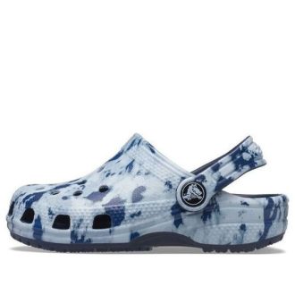 Crocs (GS) Classic Tie Dye Mania Clogs “Marble Bue” 206486-95T