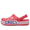 Crocs (GS) Crocband Logo Stripe Clogs “Red White” 206345-611