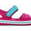 Crocs (GS) Crocband Strap Closure Sandals “Pink Blue” 12856-6LH