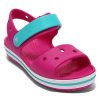 Crocs (GS) Crocband Strap Closure Sandals “Pink Blue” 12856-6LH