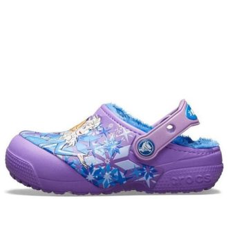 Crocs (GS) Fun Lab Lined Frozen Clogs “Purple Blue” 205292-510 Crocs (GS) Fun Lab Lined Frozen Clogs “Purple Blue” 205292-510