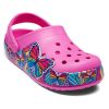 Crocs (GS) Fun Lab Multi Butterfly Band Light Clogs “Pink Blue” 206158-6QQ