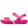 Crocs (GS) Lina Flower Charm Round Toe Sandals “Pink” 205530-6X0