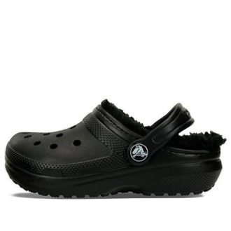 Crocs (GS) Lined Clog Outdoor Sandals “Black” 207009-060