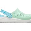 Crocs (GS) LiteRide Clogs “Neo Mint White” 205964-3TM