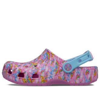 Crocs (GS) x Lisa Frank Classic Clogs “Pink Blue” 208826