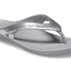 Crocs Kadee II Minimalistic Cozy Sports Slippers Unisex Silver 207314-040