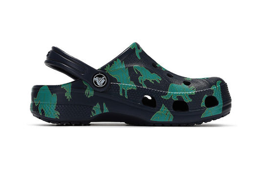 Crocs Kids Crocs Classic clog Sports sandals “Green Black” 207017-4HQ Crocs Kids Crocs Classic clog Sports sandals “Green Black” 207017-4HQ