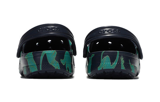 Crocs Kids Crocs Classic clog Sports sandals “Green Black” 207017-4HQ Crocs Kids Crocs Classic clog Sports sandals “Green Black” 207017-4HQ