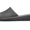 Crocs LiteRide Black Gray Sandals “Black Grey” 205183-0DD
