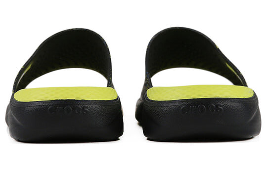 Crocs LiteRide Classic Sports Slippers Unisex Black Green 205941-060 Crocs LiteRide Classic Sports Slippers Unisex Black Green 205941-060