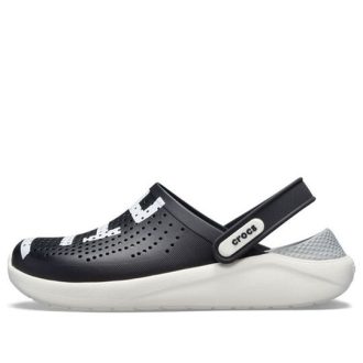 Crocs LiteRide Logo Clogs “Black White” 205554-066