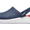 Crocs LiteRide Shoe Beach Sandals Unisex Blue Red 204592-4CC Crocs LiteRide Shoe Beach Sandals Unisex Blue Red 204592-4CC