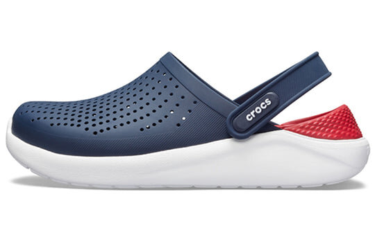 Crocs LiteRide Shoe Beach Sandals Unisex Blue Red 204592-4CC Crocs LiteRide Shoe Beach Sandals Unisex Blue Red 204592-4CC