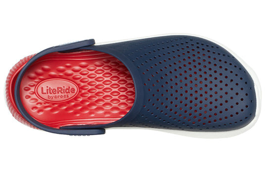 Crocs LiteRide Shoe Beach Sandals Unisex Blue Red 204592-4CC Crocs LiteRide Shoe Beach Sandals Unisex Blue Red 204592-4CC