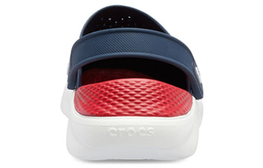 Crocs LiteRide Shoe Beach Sandals Unisex Blue Red 204592-4CC Crocs LiteRide Shoe Beach Sandals Unisex Blue Red 204592-4CC