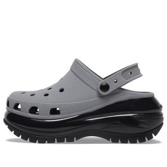 Crocs Mega Crush Reflective Clogs “Grey Black” 209172-1LP