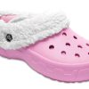 Crocs Mommoth Evo Clog Lightweight Wear-resistant Stay Warm Sports Slippers Pink 12878-6U5