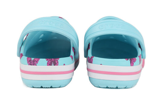 Crocs (PS) 4 Printing Outdoor Flat Heel Beach Sports Blue Sandals 206178-4O9 Crocs (PS) 4 Printing Outdoor Flat Heel Beach Sports Blue Sandals 206178-4O9