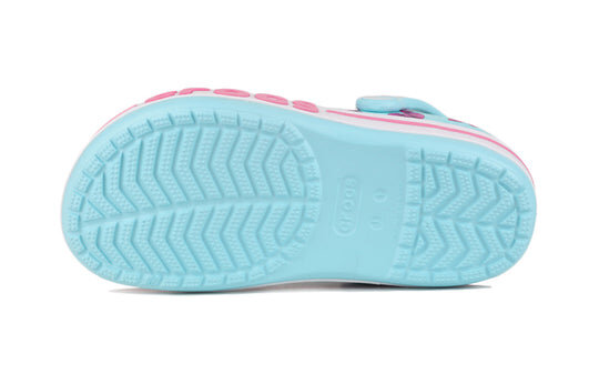 Crocs (PS) 4 Printing Outdoor Flat Heel Beach Sports Blue Sandals 206178-4O9 Crocs (PS) 4 Printing Outdoor Flat Heel Beach Sports Blue Sandals 206178-4O9
