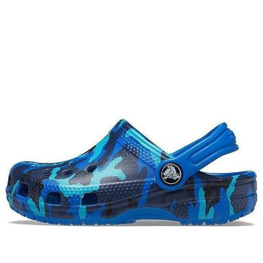 Crocs (PS) Camouflage Printing Beach Blue Sandals 205813-4JL Crocs (PS) Camouflage Printing Beach Blue Sandals 205813-4JL