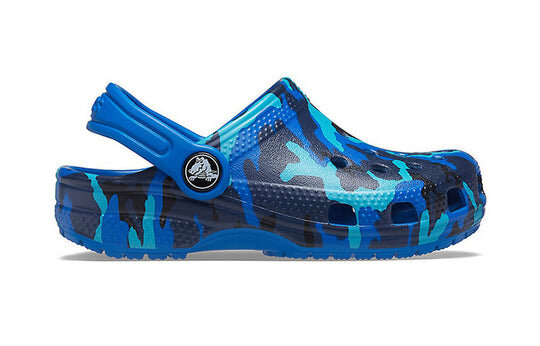 Crocs (PS) Camouflage Printing Beach Blue Sandals 205813-4JL Crocs (PS) Camouflage Printing Beach Blue Sandals 205813-4JL