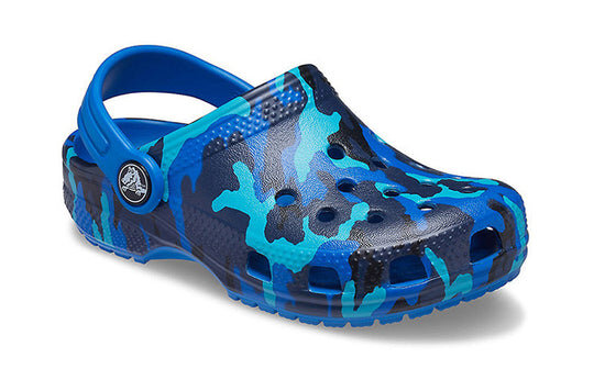 Crocs (PS) Camouflage Printing Beach Blue Sandals 205813-4JL Crocs (PS) Camouflage Printing Beach Blue Sandals 205813-4JL