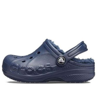 Crocs (PS) Classic Baya Lined Clog “Navy” 207500-463