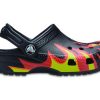 Crocs (PS) Classic Flame Broiled Clog “Black Red Green” 206629-0X9