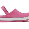 Crocs (PS) Crocband Bold Logo Outdoor Flat Heel Minimalistic Sports Pink Sandals 206022-65Y Crocs (PS) Crocband Bold Logo Outdoor Flat Heel Minimalistic Sports Pink Sandals 206022-65Y