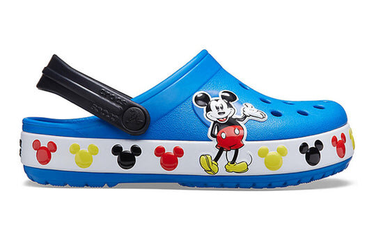 Crocs (PS) Disney Mickey Outdoor Flat Heel Sports Blue Sandals 206307-4JL Crocs (PS) Disney Mickey Outdoor Flat Heel Sports Blue Sandals 206307-4JL