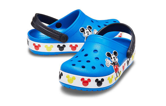 Crocs (PS) Disney Mickey Outdoor Flat Heel Sports Blue Sandals 206307-4JL Crocs (PS) Disney Mickey Outdoor Flat Heel Sports Blue Sandals 206307-4JL