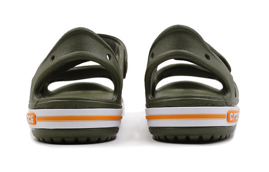 Crocs (PS) Flat Casual Army Green Sandals 14854-309 Crocs (PS) Flat Casual Army Green Sandals 14854-309