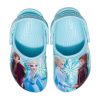 Crocs (PS) Frozen Printing Outdoor Flat Heel Sports Blue Sandals 207078-4O9 Crocs (PS) Frozen Printing Outdoor Flat Heel Sports Blue Sandals 207078-4O9